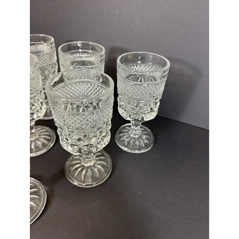 Anchor Hocking Wexford Claret Wine Glasses Set Of 6 Juice Clear 5 3/8